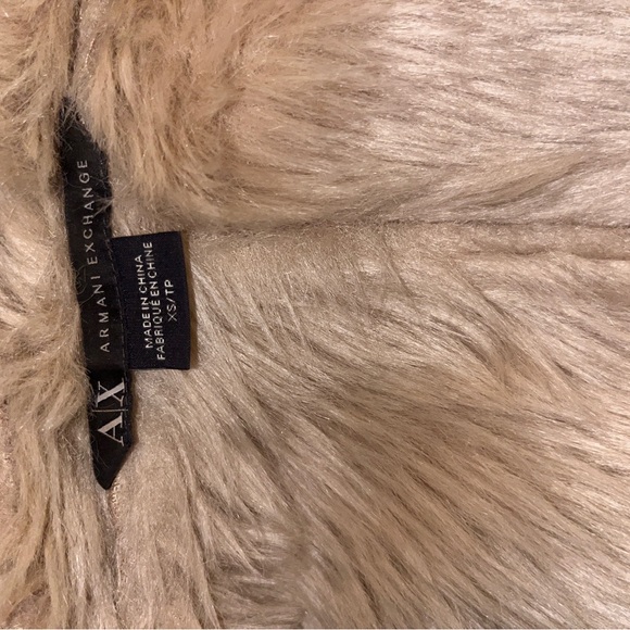 Armani Exchange Fur Vest Size XS - Picture 2 of 5
